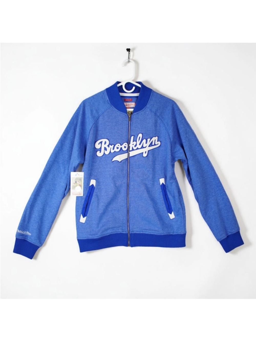 Mitchell & Ness Brooklyn Jacket Size L Authentic Cooperstown Heavyweight NWT$150